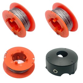 mzoLife Strimmer Spool Compatible with Bosch ART 23 26 30 Combitrim Easytrim Strimmer, 1.6mm x 8M Pro-Tap Automatic Spool Line with F016800175 Cover