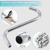 Nuodan Shower Head Extension Arm with Flange, S Shaped High