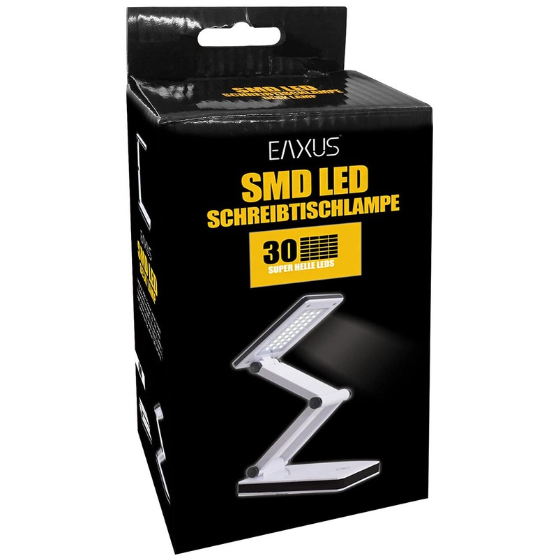 Eaxus® USB LED Schreibtischlampe - Aufklappbar, Edles Design, LED Tischlampe