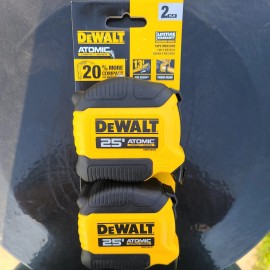 DeWalt - DWHT79325Z - ATOMIC 25 ft. x 1-1/8 in. Tape Measure - Pack of 2
