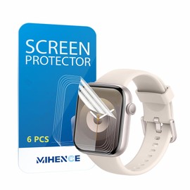 MIHENCE Screen Protector Compatible with AcclaFit 1.85 Inch Smartwatch Film, TPU HD Screen Protector for P5 1.85 Inch Smart Watch [Pack of 6]