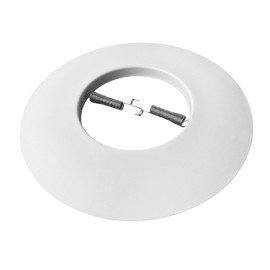 [6-Pack] PROCURU 6" Open Metal Ring Trim for Recessed Can Lights - for BR30, PAR30, LED, Incandescent, CFL, Halogen (White (6-Pack))