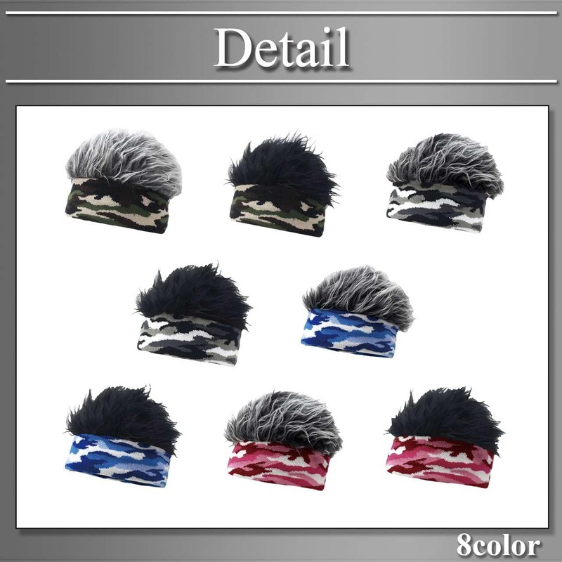Buzz Selection CAP957 Hat, Knit Hat, Camouflage, Fur Design, Skiing,