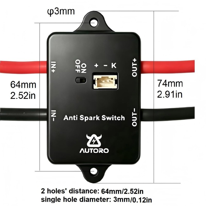 AS100 Anti Spark Power Switch 100A 84V DC for ESC
