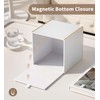 Tissue Box Cover Square with Magnetic Closure, PU Leather Tissue