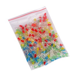 Youmile Youmile 250-Pack (5 colors x 50-Pack) 3mm LED Light Emitting Diode Lamp Diffused Assorted Kit (White Red Green Blue Yellow)