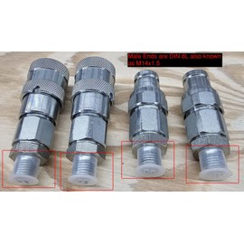 SALE  3/8 - DIN 8L - Flat Face Quick Connect SET Mini Excavator AGT Chinese Mini