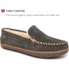 Minnetonka Sheepskin Terese Womens Slipper 6 BM US Charcoal