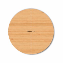 Female Symbol Sign – 100 x 100mm – Sustainable Bamboo with Vivid Print, Peel-and-Stick Installation, Eco-Friendly Restroom Signage for Offices, Restaurants & Public Spaces