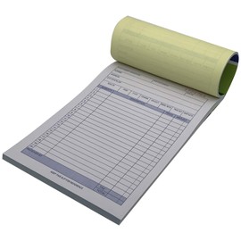 10 Pack Large Sales Order Book Receipt Invoice Duplicate Carbonless 50 Sets 5.9/16" X 8.7/16" (10 pck Vertical)