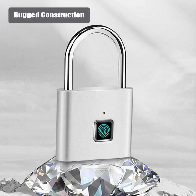 Fingerprint Padlock with USB Charging Ultra-Light Intelligent Safety Electronic Lock