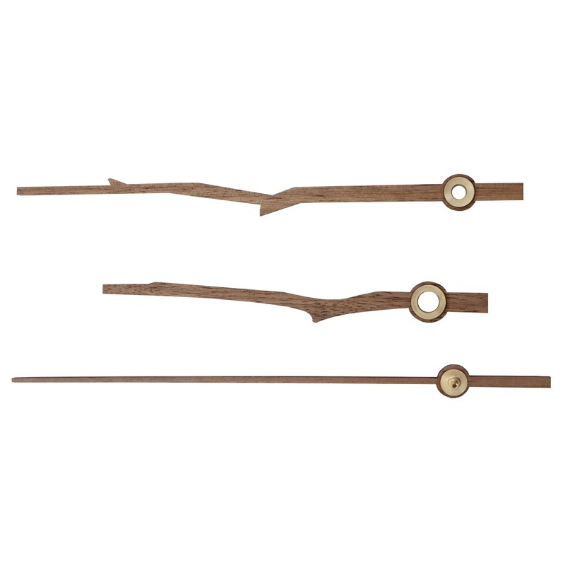 CChiai Replacement Clock Hands Walnut 12 Inch Hour Minute Second