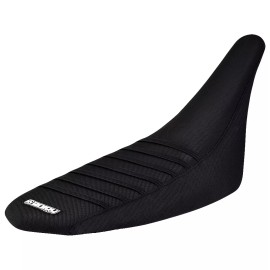 Kawasaki KFX 450 R Seat cover 2008-2014 Black - Black Ribs Gripper #229