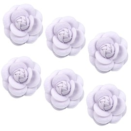 Liyquint Camellia Flower Brooches,Camellia Fabric Pin，Women Girls Camellia Floral Pins，Flower Brooch，Artificial Flowers Brooches for Women Girls Wedding Party Decor Accessories Jewelry Gift (Pure white)