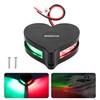 RVZONE 12-24V LED Boat Navigation Lights IP67 Waterproof Red and