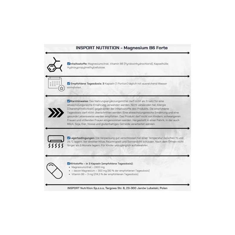 Magnesium B6 Forte mit 300 mg Magnesium & 3 mg Vitamin B6
