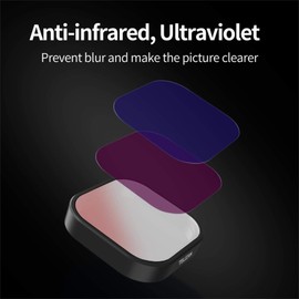 TELESIN 3 Pack GoPro Neutral Density Filter for GoPro Hero 12 Hero 11 Hero 10 Hero 9 Black, Camera Lens, Grey Filter, Lens Protector Kit for GoPro 12/11/10/9 Black Accessories (ND8 ND16 ND32)