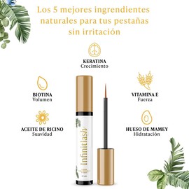 Suero para Pestañas y Cejas con Biotina, Keratina, Vitamina E, Aceite de Ricino y Hueso de Mamey - Lash Oil Mascara Serum Estimula Crecimiento 50% más de Contenido Contiene biotina, keratina, vitamina E, aceite de ricino y hueso de mamey de 10 ml. Consult