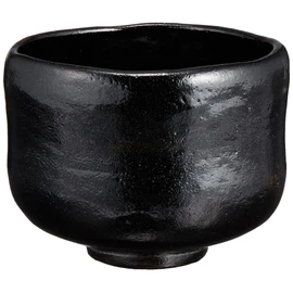 Kyoto Ware TRK450 Kiyomizu Ware Suiraku Kiln Matcha Bowl (Comes in a Presentation Box), Kuroraku Zuisho