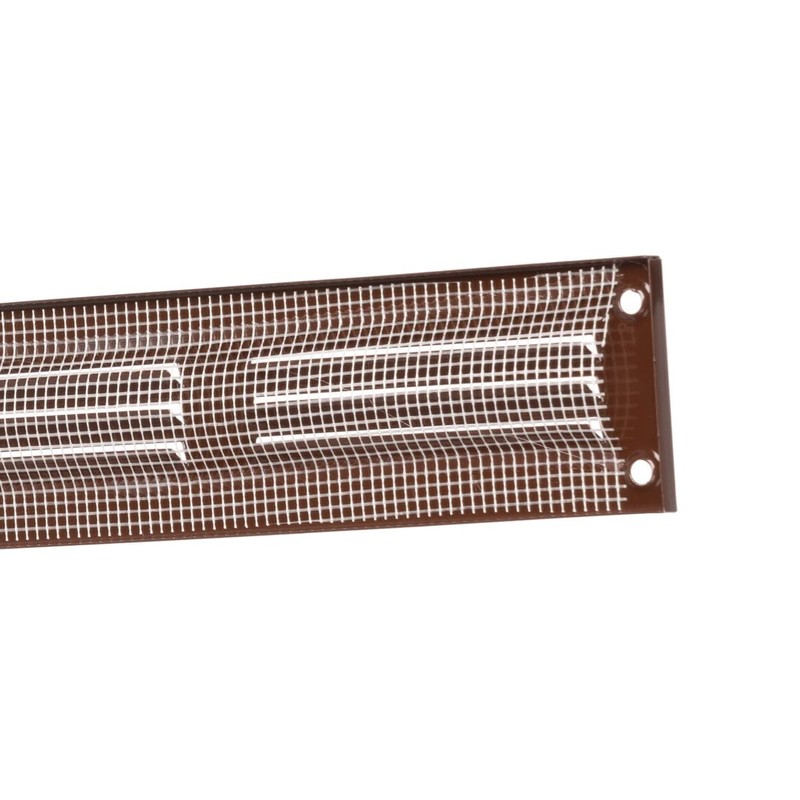 300mm x 50mm Brown Metal Air Vent Grille