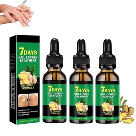 Ginger Nail Treatment & Cuticle Care Oil  – 7 Days Nail Support Serum, Strengthening Cuticle Serum for Healthy Nails, Nail Growth & Repair treatment vitamin e - Specification: 3