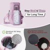 Water Bottle Holder with Strap, 4 Big Pockets with Compartment,