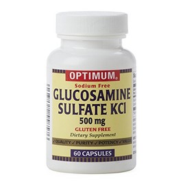 Optimum Glucosamine Sulfate KCI 500mg, 60 Capsules Each (Pack of 2)