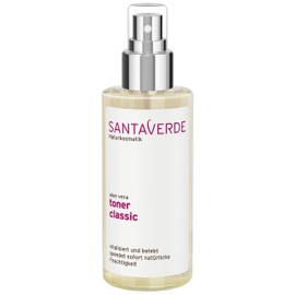 Santaverde Toner Classic / Facial Toner / Vitalising & Invigorating / Moisturising / Regenerates Skin / For All Skin Pictures / Pure Aloe Vera Juice / Own Controlled Organic Cultivation / Face & Cleavage / Unisex / 100% Vegan / 10 ml