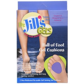 Dr. Jills Gel Ball of Foot Cushions (Self-Sticking and Re-Usable)