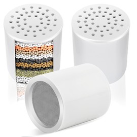 20 Stage Replacement Cartridge for Shower Filter, Shower Head Filter Refill for Hard Water, Universal Shower Water Softener Remove Chlorine Fluoride Heavy Metals