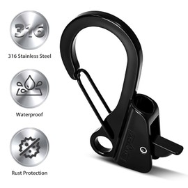 Acelane 4 Pack Boat Fender Clips Extra Large, Stainless Steel Quick Release Boat Bumper Clips for Boat Docking