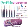 Athena’s Elements Crochet Hooks Set, 9 Piece Crochet Kit for