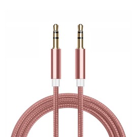 AQUARIUS FX Powabud Aux-In-Cable 3.5mm Braided, Rose Gold