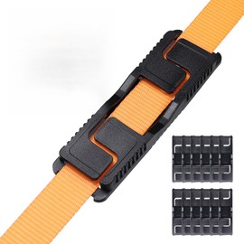 EXVITAL Edge Corner Protectors Small for Shipping and Moving, Flatbed Edge Protectors, Tie Down Strap Protectors for up to 1" Straps, Flatbed, Pallets & Moving 12 Pack Black
