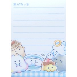 Crux Obakenu Animals Mini Memo Pad (118602)~KAWAI