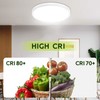 hykolity 2 Pack 9 Inch Selectable CCT LED Round Flat