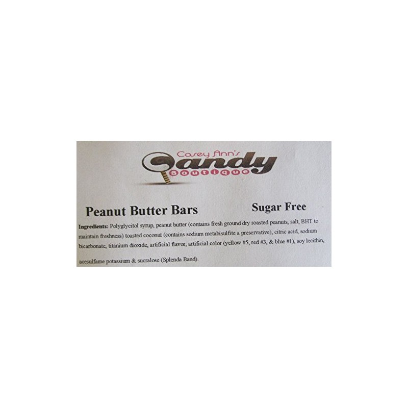 Atkinsons Peanut Butter Bars Sugar Free 2lb Bag
