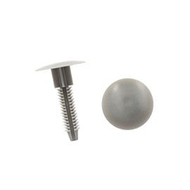 REPAIROCK 20pcs Gray Car Plastic Push Type Rivet Fastener Bumper Clips 10mm x 27mm x 40mm Auto Replacement Parts