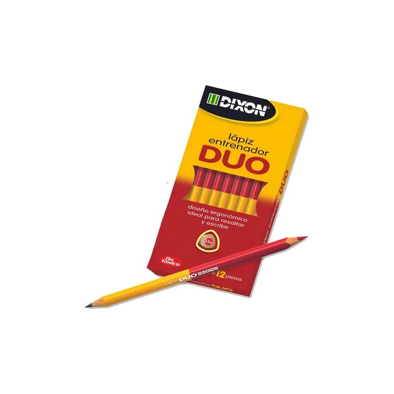 12 Lapiz Entrenador Duo Dixon Triangular