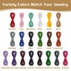 sourcing map Braided Leather Cord, 4mm Round Braided Faux Leather