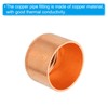 PATIKIL 3pcs 25.5mm Inner Diameter Copper Tube End Cap Copper