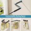 JAUREE Clothes Drying Rack Wall Mounted, Space-Saving Drying Rack Clothing,