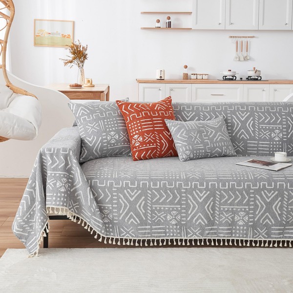 VClife Boho Sofa Couch Covers for Dog, Non Slip Couch