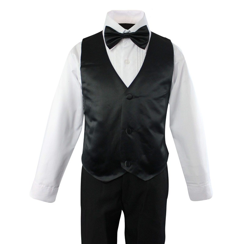Luca Gabriel Toddler Boys 5 Piece Classic Fit Formal Suit