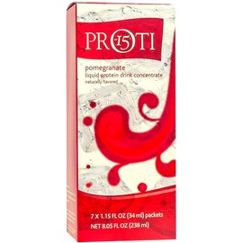 PROTIFIT - High Protein Liquid Fruit Drink Concentrate Mix, 15g Protein, Fat Free, Low Carb, Low Calorie, Ideal Protein Compatible, 7 Servings Per Box (Pomegranate)