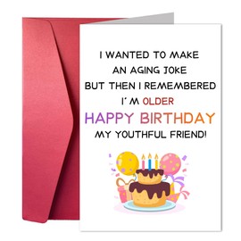 FACAICAI Funny Birthday Card & Gifts for Men Husband Boyfriend Him, Happy Bday Card (Colorful Birthday)