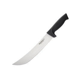 Ergo Chef Prodigy Series 10-Inch Cimeter Breaking Knife Curved Blade - High Carbon Stainless Steel Blade - Butcher's Meat Trimming Knife, Ergonomic Non-Slip Handle, Black