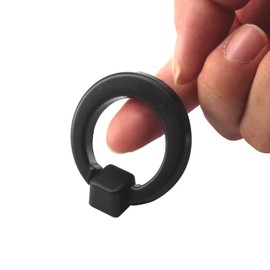 Zerniple Solid Aluminum Alloy Flush Ring Pull Cupboard Handle Invisible Door Knob for Kitchen Cabinet Drawer Wardrobe (6 Pieces)