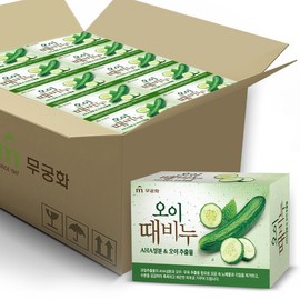 Rose of Sharon Mugunghwa Cucumber Exfoliating Soap 90g x 24 pieces (1 BOX) / 무궁화 오이때비누 90g x 24개 (1BOX)