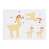 4 x 'Lama With A Butterfly On Her Nose' Temporary